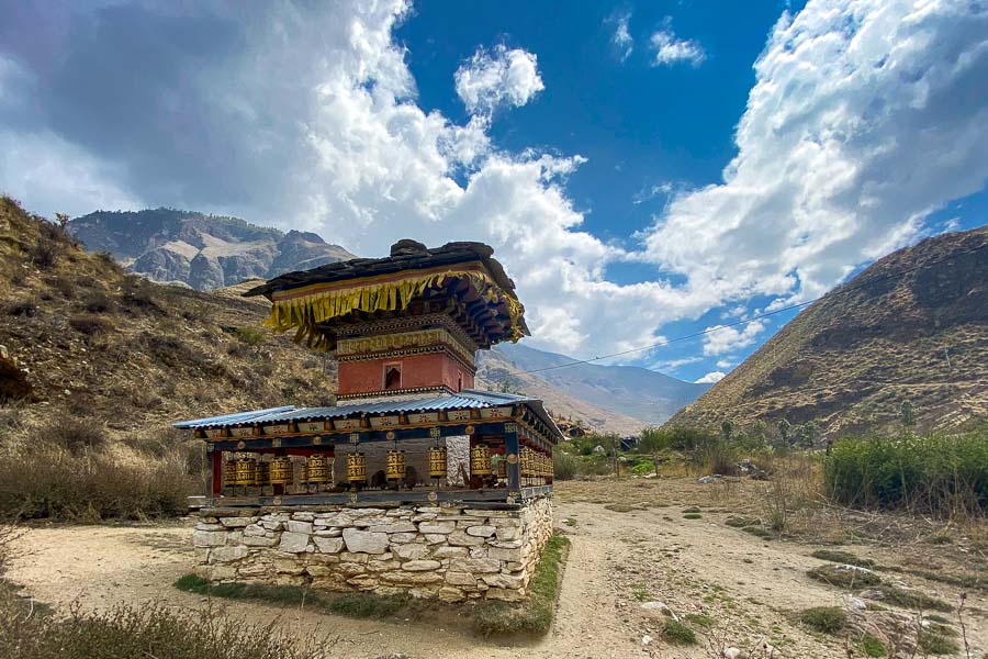 Tachog (Tamchog) Lhakhang and Bridge, Paro, Bhutan